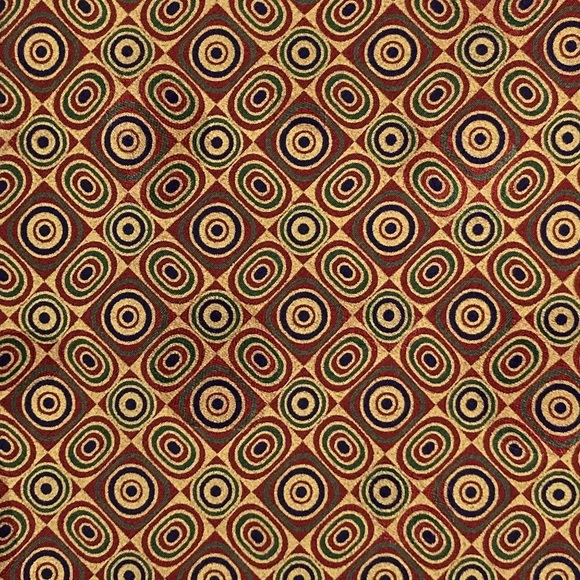 BRIONI MENS GOLD MOSAIC CIRCLE GEOMETRIC